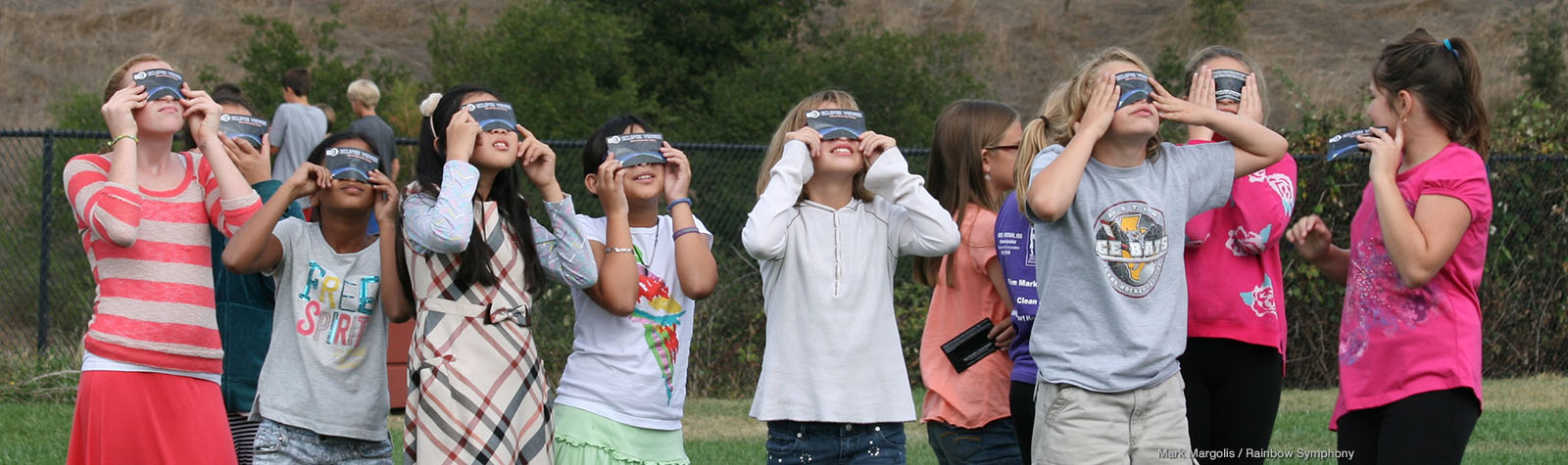 Eclipse Watchers with Safe Solar Filters